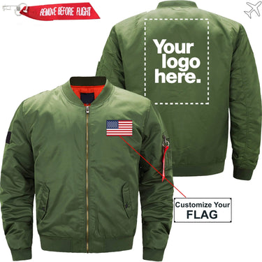 CUSTOM FLAG & LOGO DESIGNED PILOT S - JACKET THE AV8R